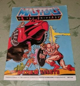 Masters Of The Universe Mini Comic THE BATTLE OF ROBOTO 1984 RARE HE-MAN RARE - Picture 1 of 2