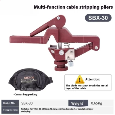 SBX-30 Rotary Wire Stripper Insulation Wire Stripper High Voltage Cable Stripper - Image 1 of 4
