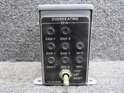 Panel de advertencia de sobrecalentamiento Embraer 120-30151-001 (Alt: 120-30148-001) Foto 1 de 4