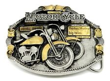 Harley Davidson Belt Buckle 24ct GOLD Biker Classic Motorcycle Bike Licensed