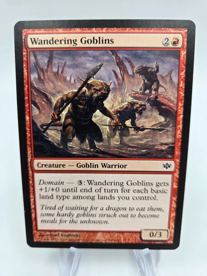 Wandering Goblins - Conflux - MTG - 76/145 - Common – Red – Creature - Image 1 of 1