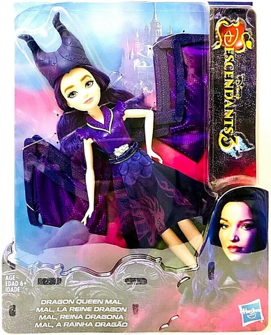 1 Count Hasbro Disney Descendants 3 Dragon Queen Mal Doll Age 6 Years & Up Cover