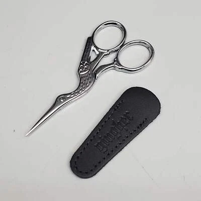 GINGHER Stark Embroidery Scissors 3.5" Chrome 220450 03-058254 - Image 1 of 4