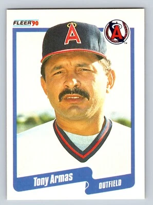 Tony Armas 1990 Fleer #126 California Angels - Image 1 of 2