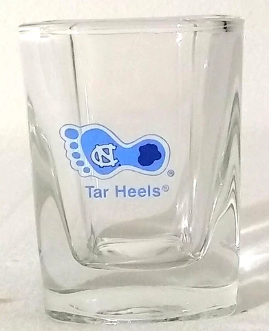 University of North Carolina Tar Heels Square Shot Glass Emblem Cover