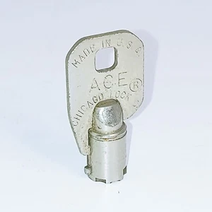 Vintage WCX276 Chicago Lock Co ACE Vending Machine Key Round Tubular Barrel Key - Picture 1 of 2