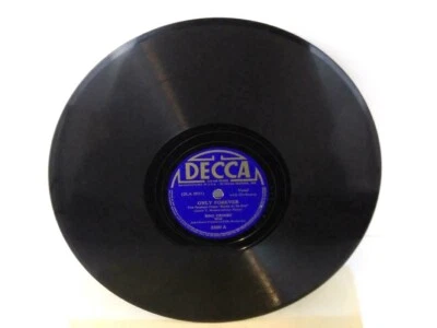 Decca Records Vinyl Record Black Only Forever Bing Crosby 78 RPM Side A And B - Image 1 of 4