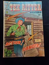 TEX RITTER Western 23, 1955 Charlton Comics, Golden Age Cowboy