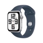 Apple Watch SE (2nd Generation) 44mm Silver Aluminum Case with Storm Blue Sport