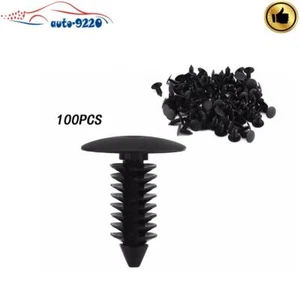 100x plastic Retainer Clips Christmas Tree Fasteners for 8mm GM 1595864 1605396 - Picture 1 of 6