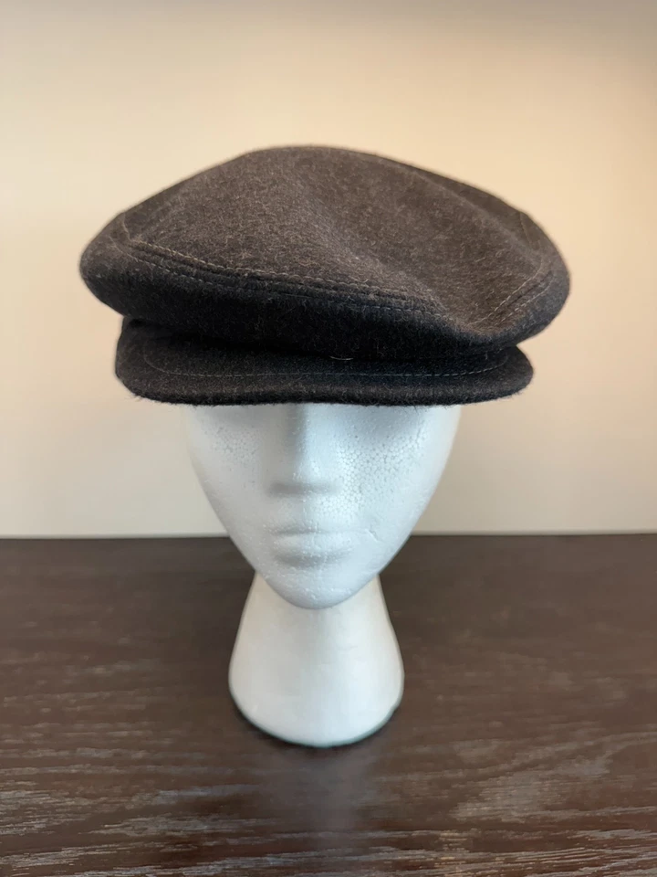 Sombrero Stetson Para Hombres 58 Gris Mezcla de Lana Gorra Plana Orejeras Frente a Presión Caminata Exterior Foto 1 de 4