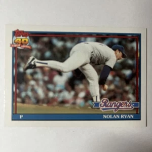 1991 Topps #1 Nolan Ryan Texas Rangers Hall Of Fame - Picture 1 of 2