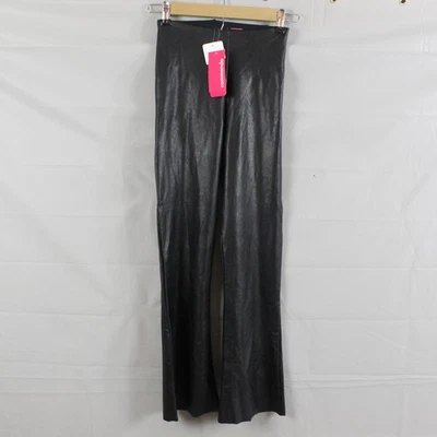 Commando Leggings Womens Small Black Faux Leather Cropped Flare Minimalist Chic - Image 1 of 4