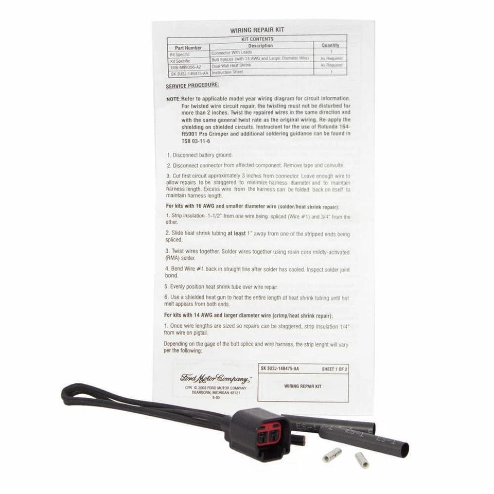 Conector de motor de janela de energia compatível com 2004-2007 Mercury Monterey MOTORCRAFT - Imagem 1 de 3