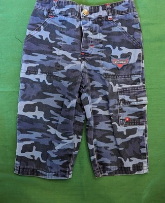 Pantalones camuflados cargo vintage Y2k Disney Cars talla 12 meses  Foto 1 de 4