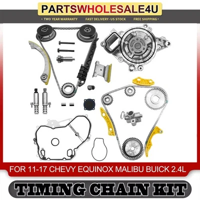 Timing Chain Kit Water Pump VVT Gear for 09-17 Chevy Equinox Buick GMC 2.4L 2.2L - Image 1 of 4