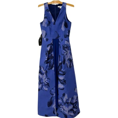 Kay Unger | Vestido Reign Mono Floral Glamour Cóctel Nuevo con Etiquetas - Talla 4 Foto 1 de 4