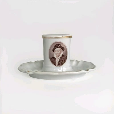 c1913 HOTEL RALEIGH Washington DC Match Stand BAUSCHER WEIDEN Sir Walter Raleigh Foto 1 de 4