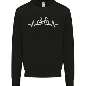 Bicycle Pulse Cycling Cyclist Bike MTB Kids Sweatshirt Jumper - Picture 1 of 29