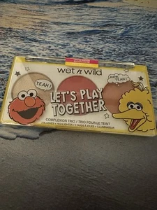 Wet n Wild Sesame Street Lets Play Together Complexion Trio in Perfect Pair - Picture 1 of 4