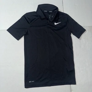 Girls Nike Black Dri Fit Golf Shirt Size S - Picture 1 of 7