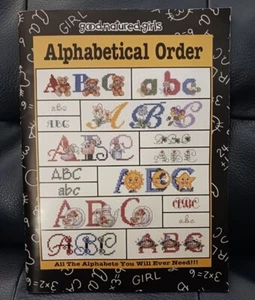 Vintage Leisure Arts Alphabetical Order Cross Stitch The Good Natured Girls - Picture 1 of 7