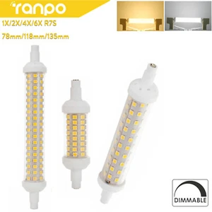 Dimmable R7s Led Light Bulbs 144LEDs 118mm Lamps 220V mini warm tube 20W J78 360 - Picture 1 of 16