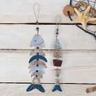Wooden Fish Decor,Hanging Fish Chime, Hand  Fish Wall Decor For Nautical6612
