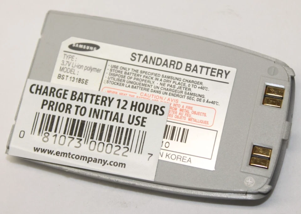 Batería de polímero de iones de litio de repuesto Samsung BST1318SE 3,7 V para SGH-S300 SGH-S307 Foto 1 de 1