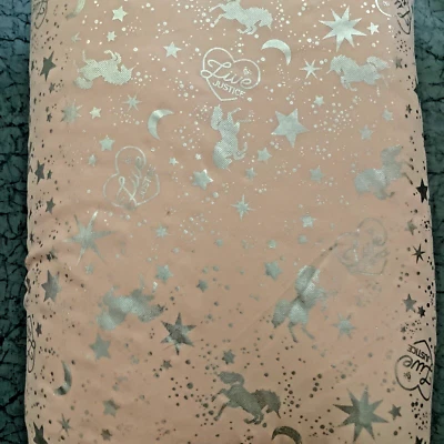 Girls Live Justice Pink Unicorn Sherpa blanket throw - Image 1 of 4