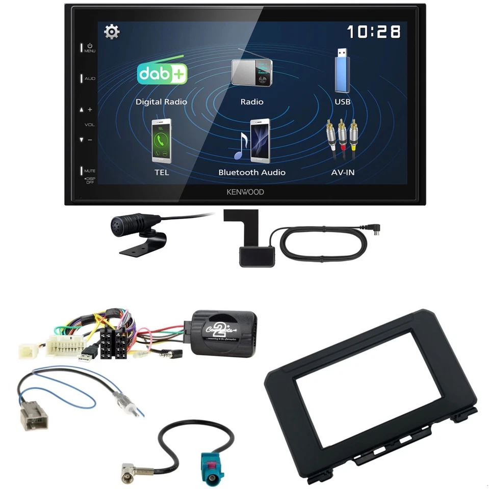 Kenwood DMX129DAB DAB+ Bluetooth USB Einbauset für Suzuki Jimny GJ ab 2018 - Bild 1 von 1