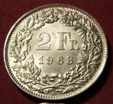 2477) Schweiz Suisse Svizzera 2 Franken Franc 1963 B in f. Prägefrisch / UNC 