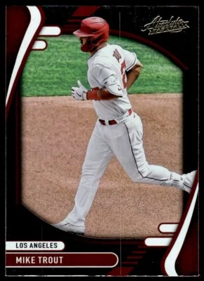 2022 Panini Absolute Mike Trout Los Angeles Angels #27 - Image 1 of 2