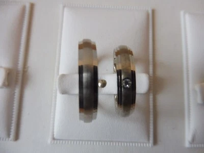 _elegante paio Anelli ( Anelli di fidanzamento ,Fedi nuziali __925 argento__ - Immagine 1 di 4