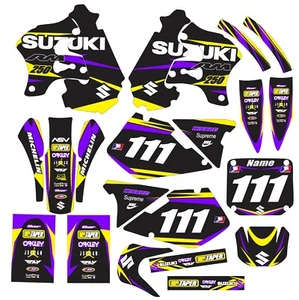 Suzuki RM250 RM 250 GRAPHICS shrouds Plates Fenders 1996-1998 - Picture 1 of 1