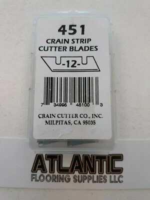 Crain No.451 Tack Strip Cuchillas Cortadoras Paquete de 12 Cuchillas de Repuesto Foto 1 de 2