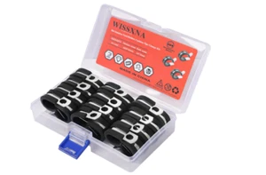 3/4'' Wire Cable Clamps Set-Stainless Steel 304 Cushioned Loom Cable(20Pack) - Picture 1 of 7