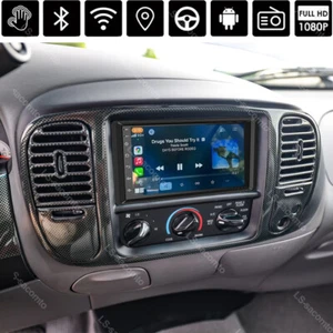 For 1997-2004 Ford F150 Android 13 Apple Carplay Android Auto GPS Stereo Radio   - Picture 1 of 20