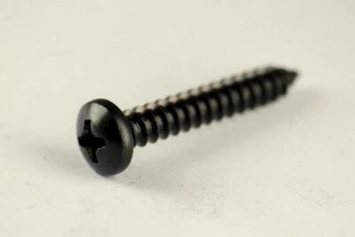 CARBOLTS No8 4.2mm Black Stainless Steel Phillips Pan Head Self Tapping Screws pozi pili