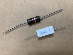 Browning Golden Eagle Mk 3 -4.7 ohm 5W Surge Resistor & 1K 2W HV Power Supply - Zdjęcie 1 z 4