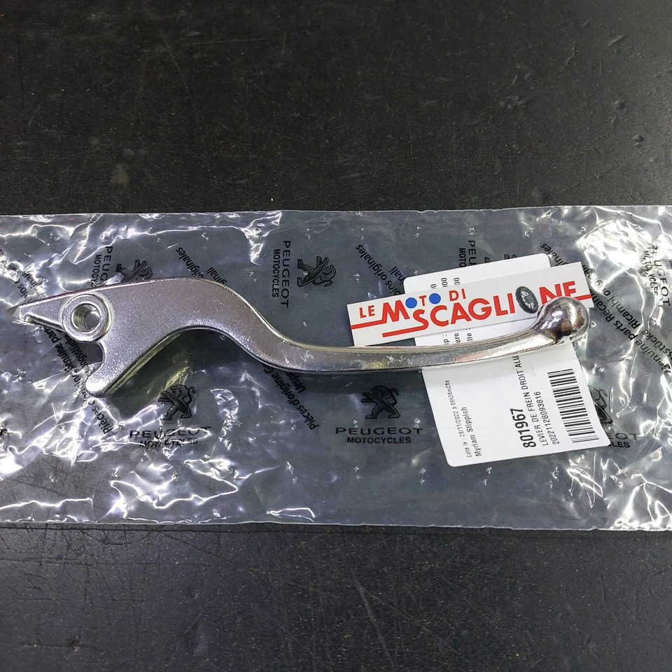 LEVA FRENO CROMATA ANTERIORE DX ORIGINALE PEUGEOT TWEET 50 125 150 801967 - Immagine 1 di 1