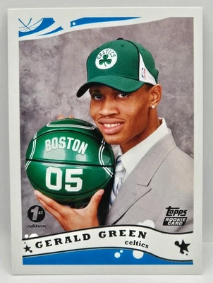 Tarjeta de novato 05-06 Topps Gerald Green (1ª edición) (Boston Celtics) #238 Foto 1 de 2