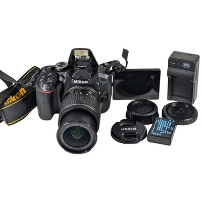Nikon D5300 DSLR 18-55mm Kit Lens • Great Shape • Battery, Charger, Strap✅🔌 - Image 1 of 4