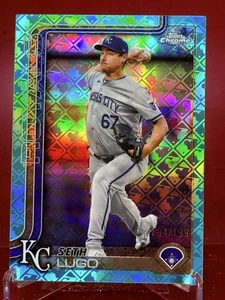2025 Topps Chrome Logofractor Seth Lugo #94 Aqua Refractor Royals #/199 - Picture 1 of 2