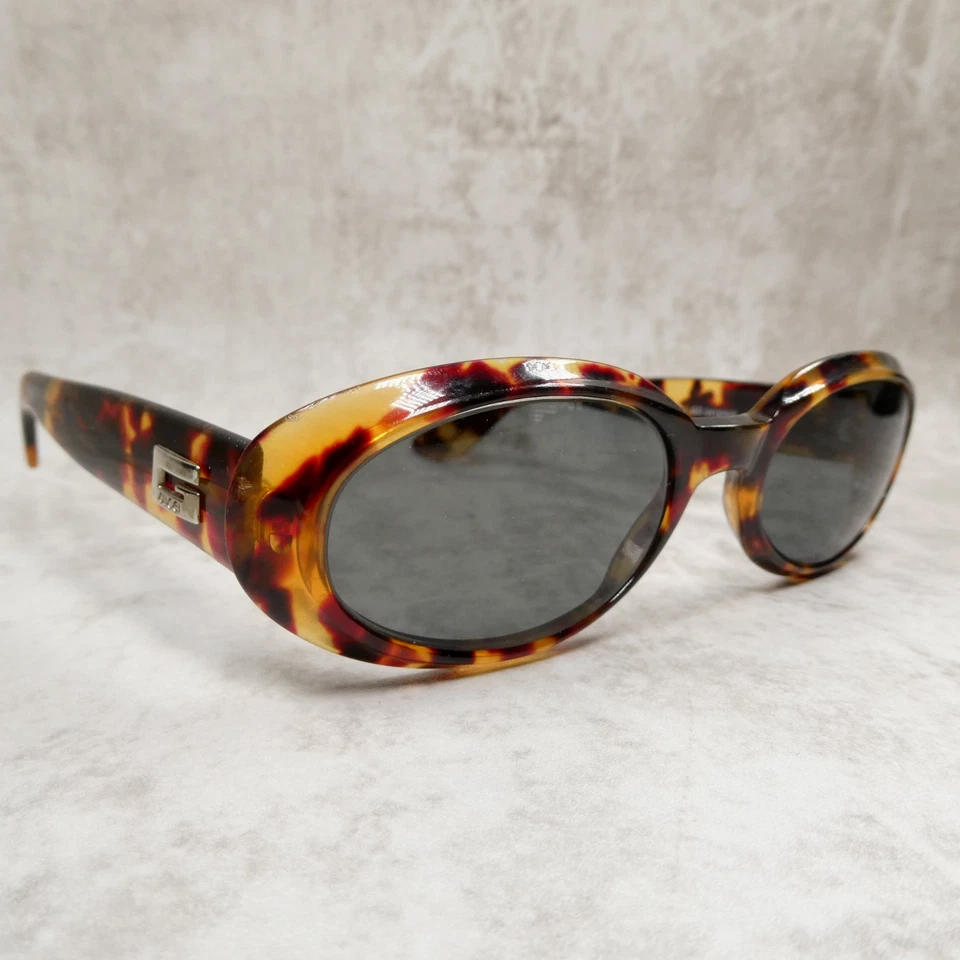 Óculos de sol Gucci marrom tartaruga oval SOMENTE ARMAÇÕES - GG2419/N/S 51-20-135 Itália - Imagem 1 de 4