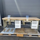 Kavo Doppelarbeitsplatz mit Absaugung, 2er Labortisch, 2er Arbeitstisch