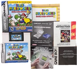 2006 NINTENDO SUPER MARIO WORLD GAME BOY ADVANCE 2 PLAYER'S CHOICE CIB MIT KARTE P3 - Bild 1 von 9