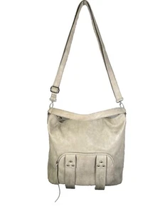 She + Lo Distressed Gray Genuine Leather Shoulder Bag Handbag 2016 - Picture 1 of 18