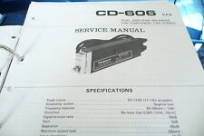 Service Manual for Pioneer CD-606, Original