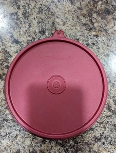 Tupperware # 227-44 Round Red 6.25" Replacement Lid - Lid Only - Picture 1 of 4